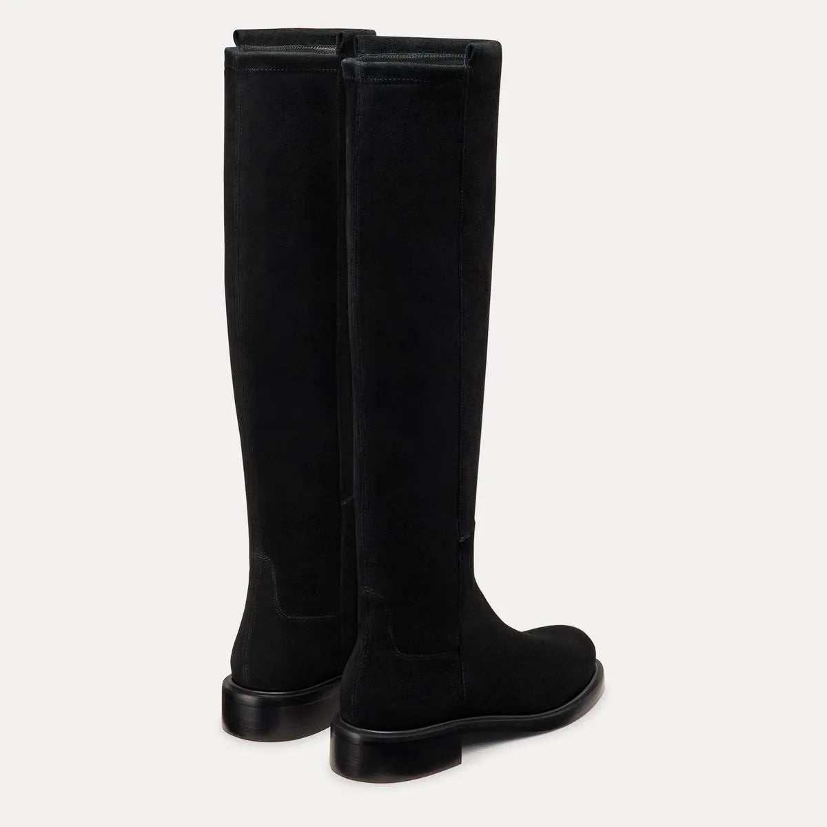 5050 Gisele Knee-High Boot - Black Suede & Microstretch
