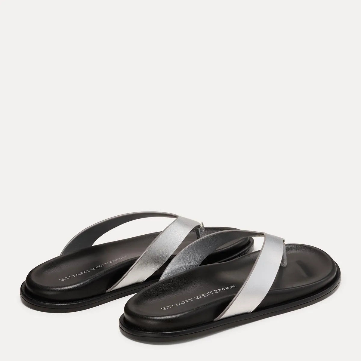 Marykate Thong Sandal - Silver Leather