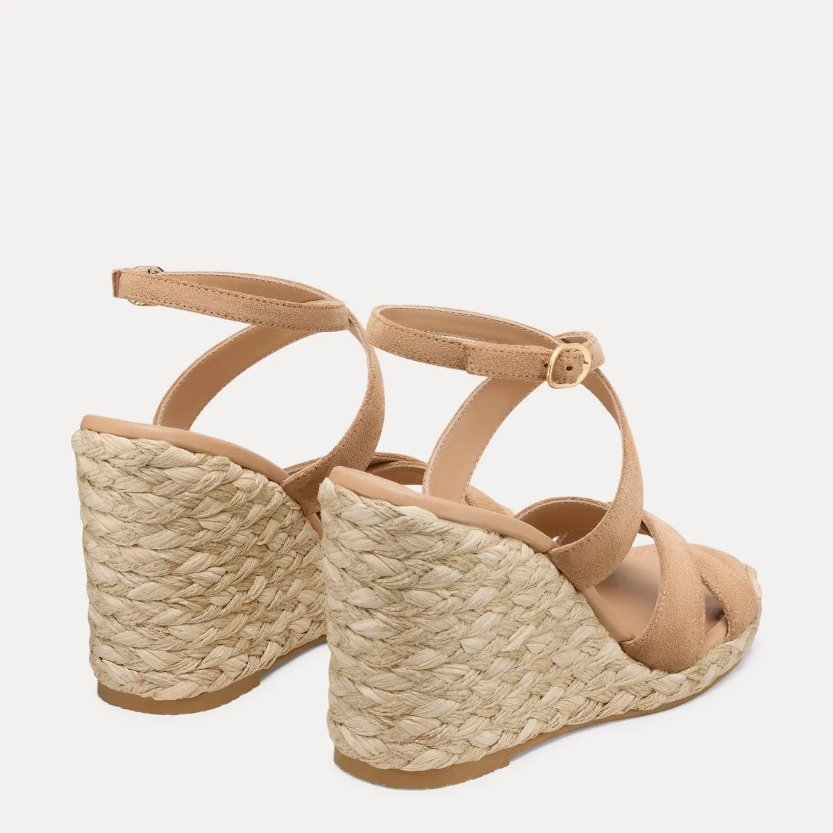 Alyssa Wedge Sandal - New Camel Suede