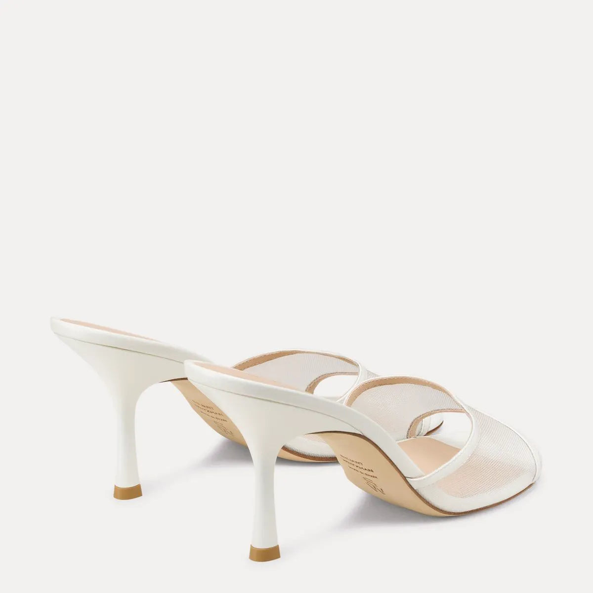 Bareitall Slide Sandal 85 - White Mesh & Leather