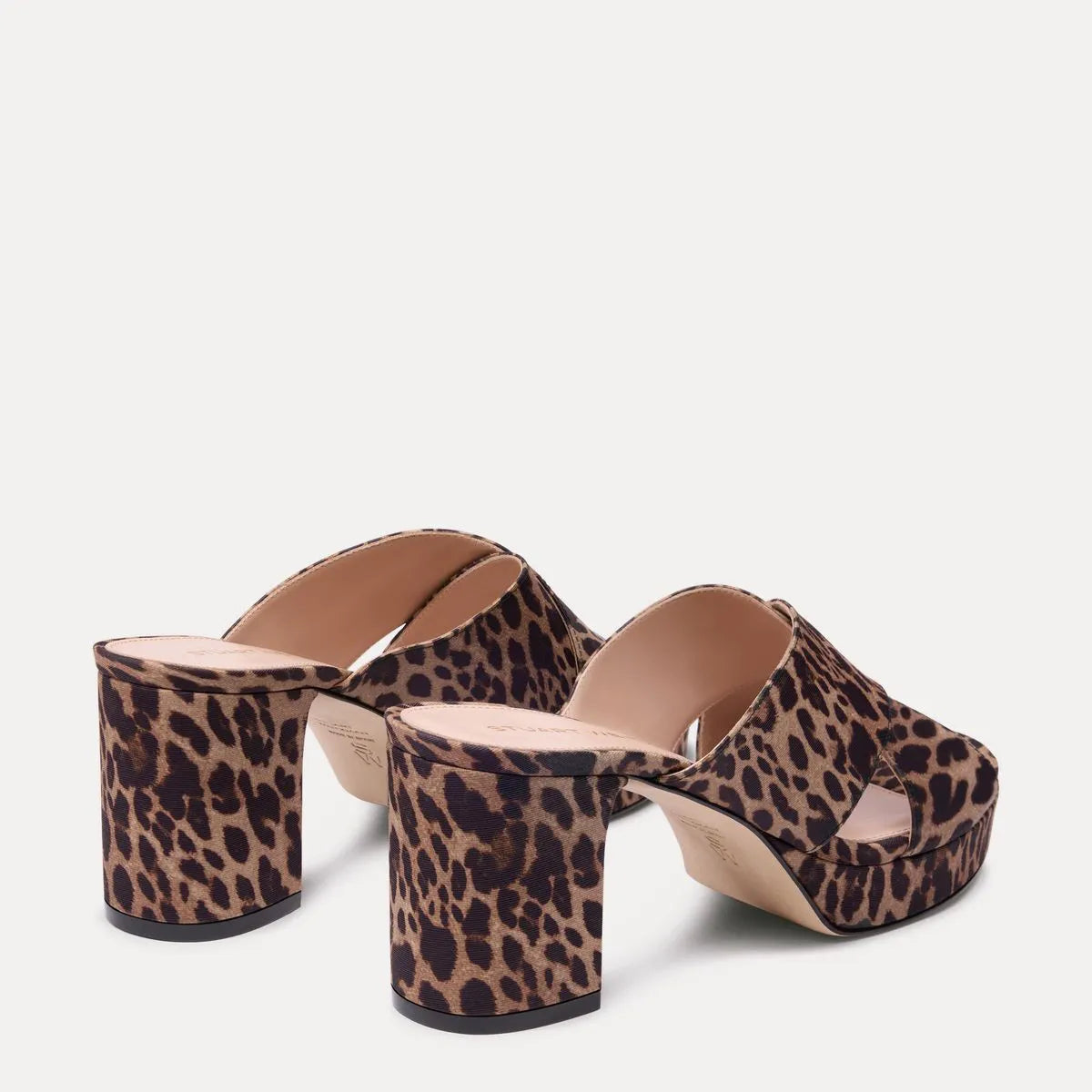Dayna Platform Slide Sandal - Leopard-Print Fabric