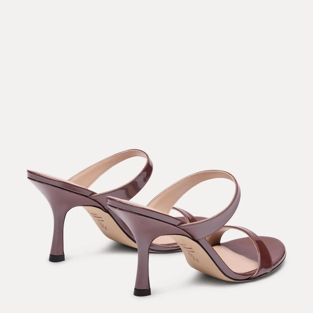 Nudist Slide Sandal 85 - Brownstone Pearlized Patent