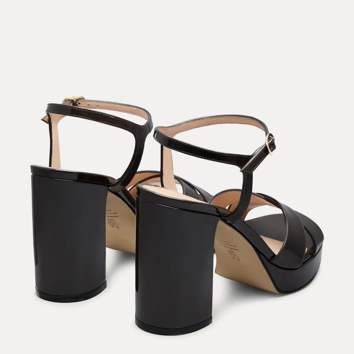 Dayna Platform Sandal 110 - Midnight Espresso Patent
