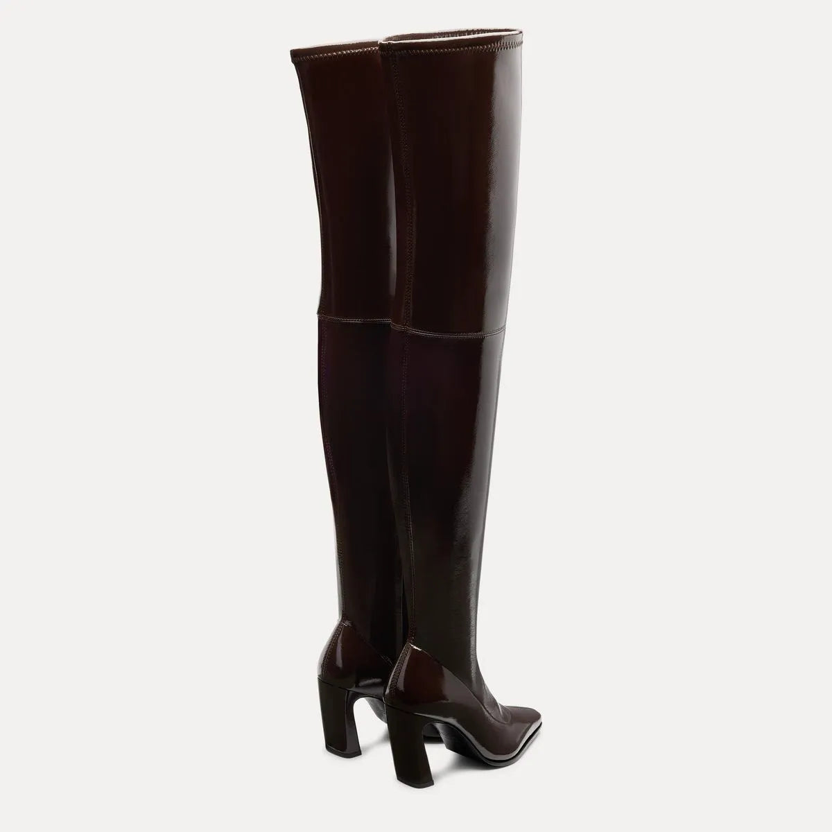 Ultrastassi Over-the-Knee Boot 85 - Espresso Crinkle Stretch Vinyl