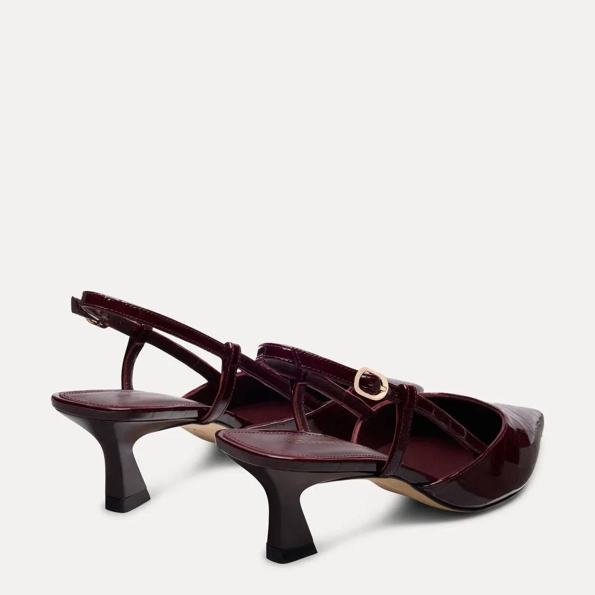 Vinnie Slingback Pump 50 - Boysenberry Croco-Print Patent