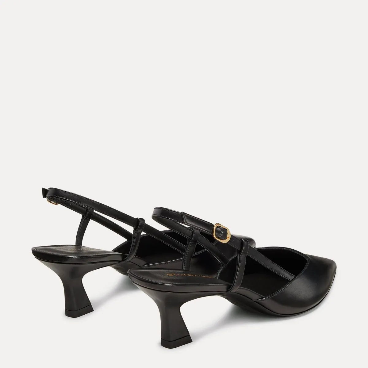 Vinnie Slingback Pump 50 - Black Leather