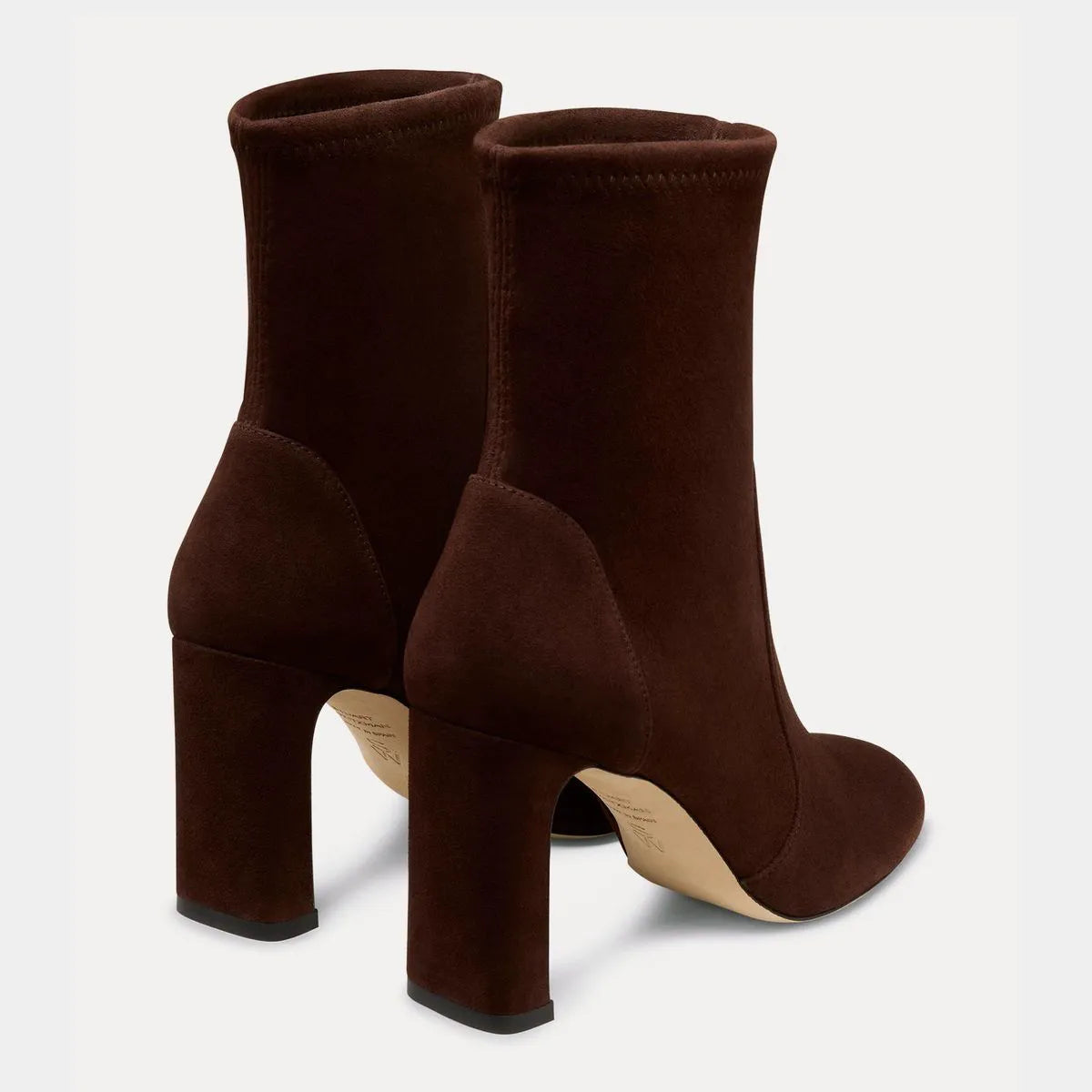 Babette Sock Bootie 85 - Walnut Stretch Suede