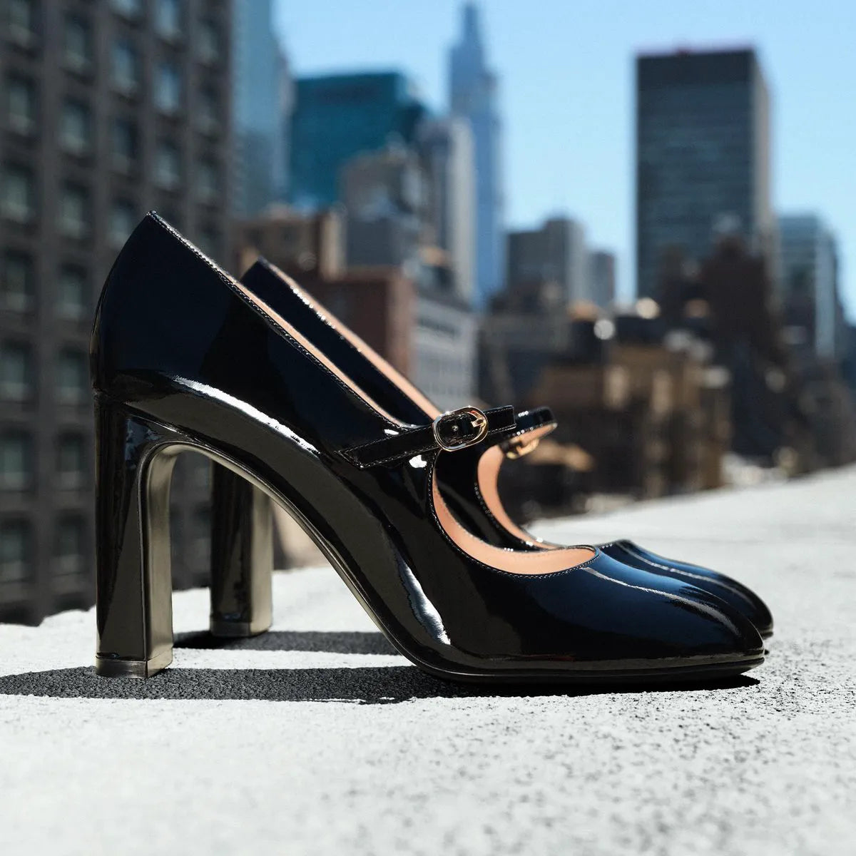 Babette Mary Jane Pump 85 - Black Patent Leather