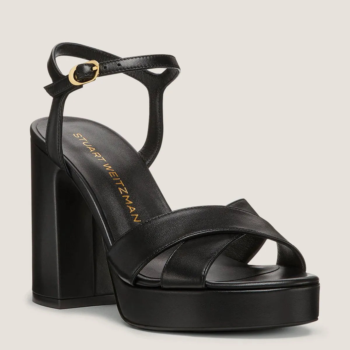 Dayna Platform Sandal 110 - Black Leather