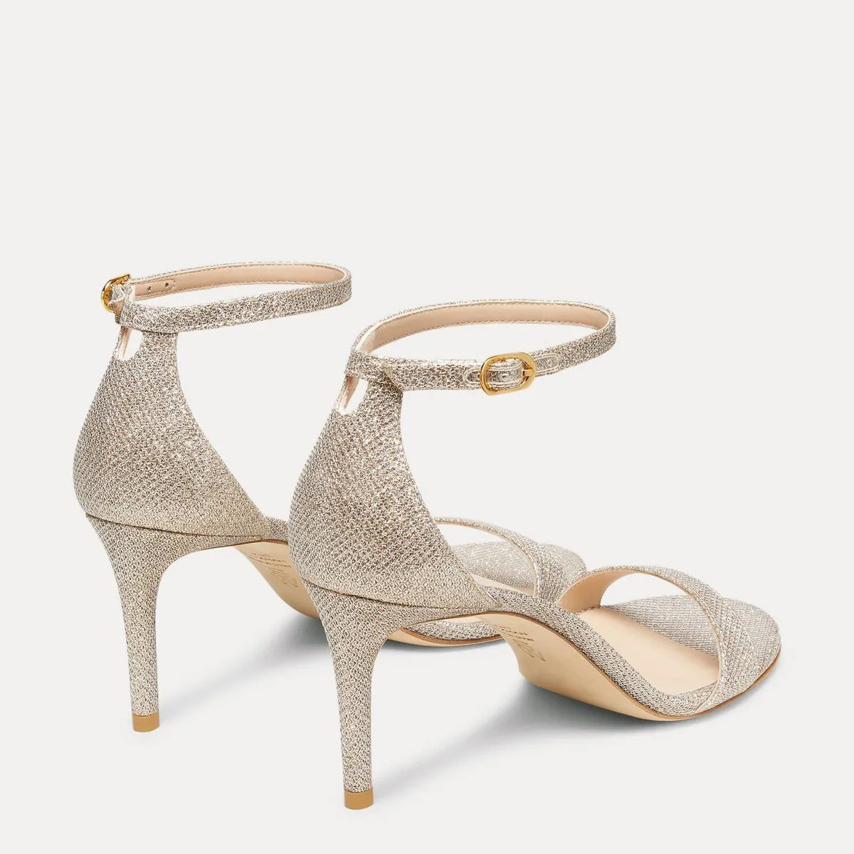 Nudist II Sandal 75 - Poudre Lamé Fabric