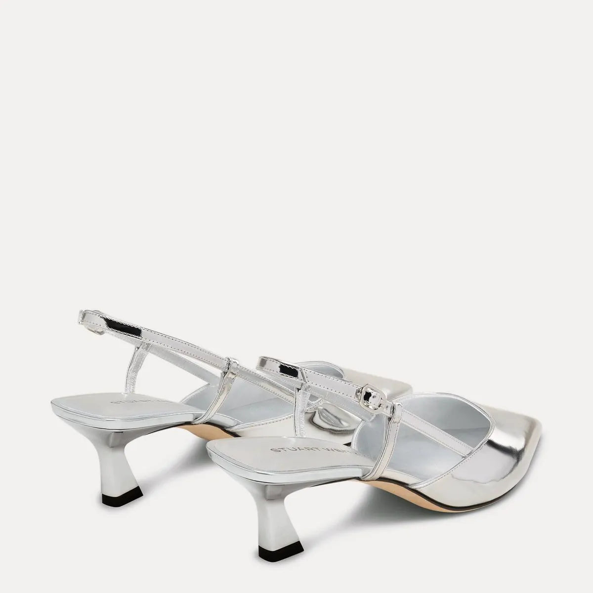 Vinnie Slingback Pump 50 - Silver Leather