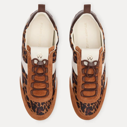 Vander Ballet Sneaker - Leopard-Print & Cream Nylon