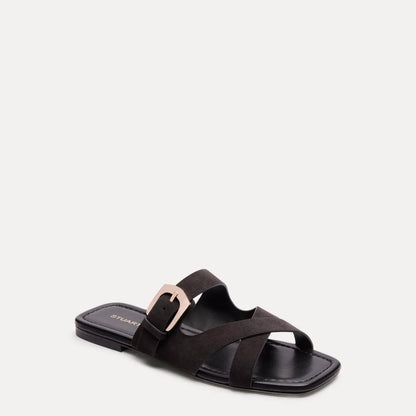 Sai Slide Sandal - Shadow Grey Suede