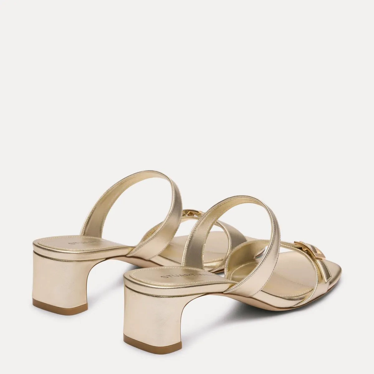 Baby Babette Slide Sandal - Light Gold Leather