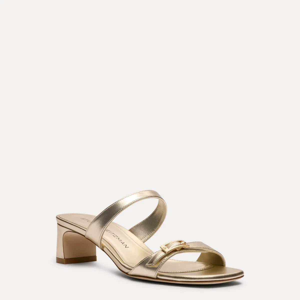Baby Babette Slide Sandal - Light Gold Leather