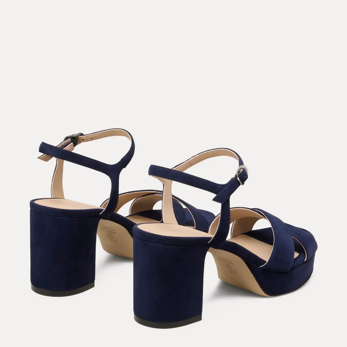 Dayna Platform Sandal 80 - Nice Blue Suede