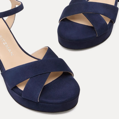 Dayna Platform Sandal 80 - Nice Blue Suede