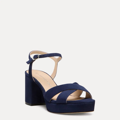 Dayna Platform Sandal 80 - Nice Blue Suede