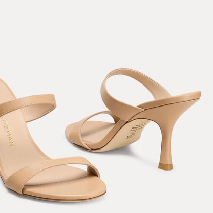 Nudist Slide Sandal 85 - Adobe Beige Leather