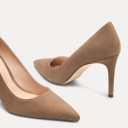 Stuart Power Pump 85 - Weathered Taupe Suede