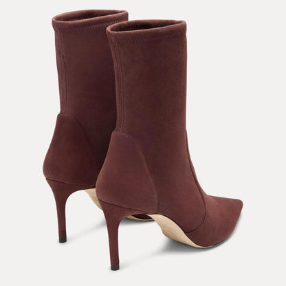 Stuart Power Bootie 75 - Dark Oak Stretch Suede