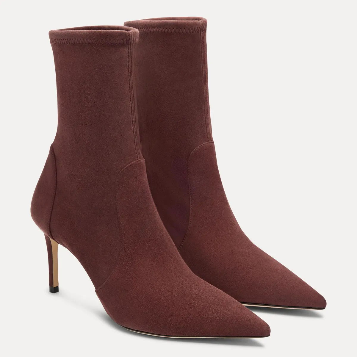 Stuart Power Bootie 75 - Dark Oak Stretch Suede