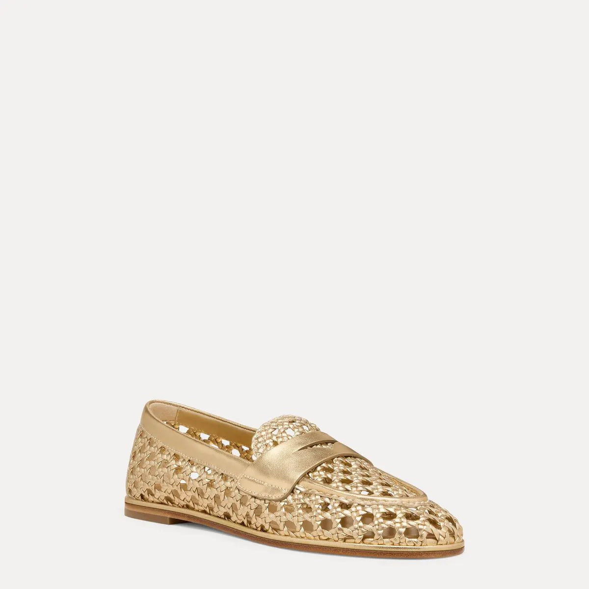 Spencer Woven Loafer - Golden Woven Leather