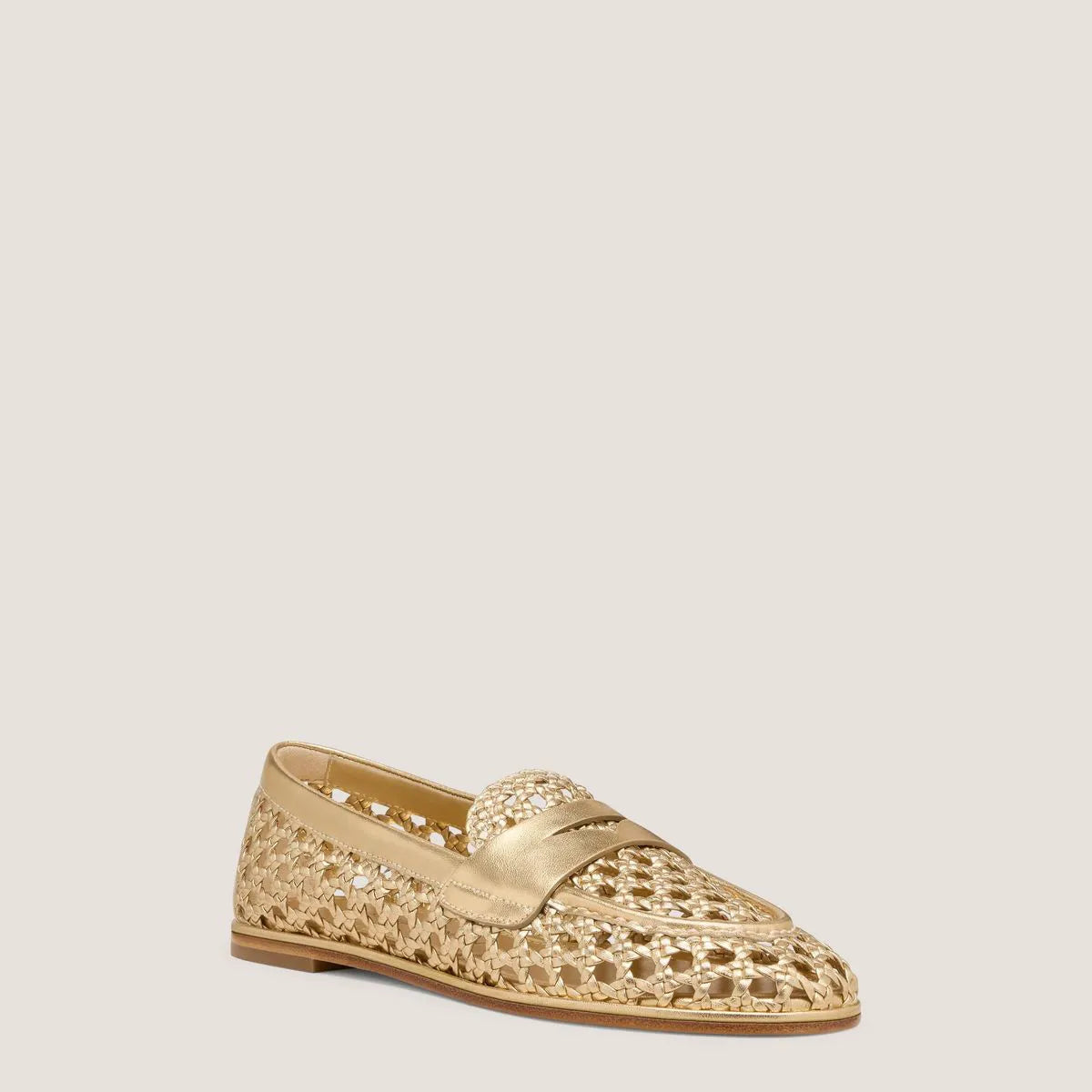 Spencer Woven Loafer - Golden Woven Leather