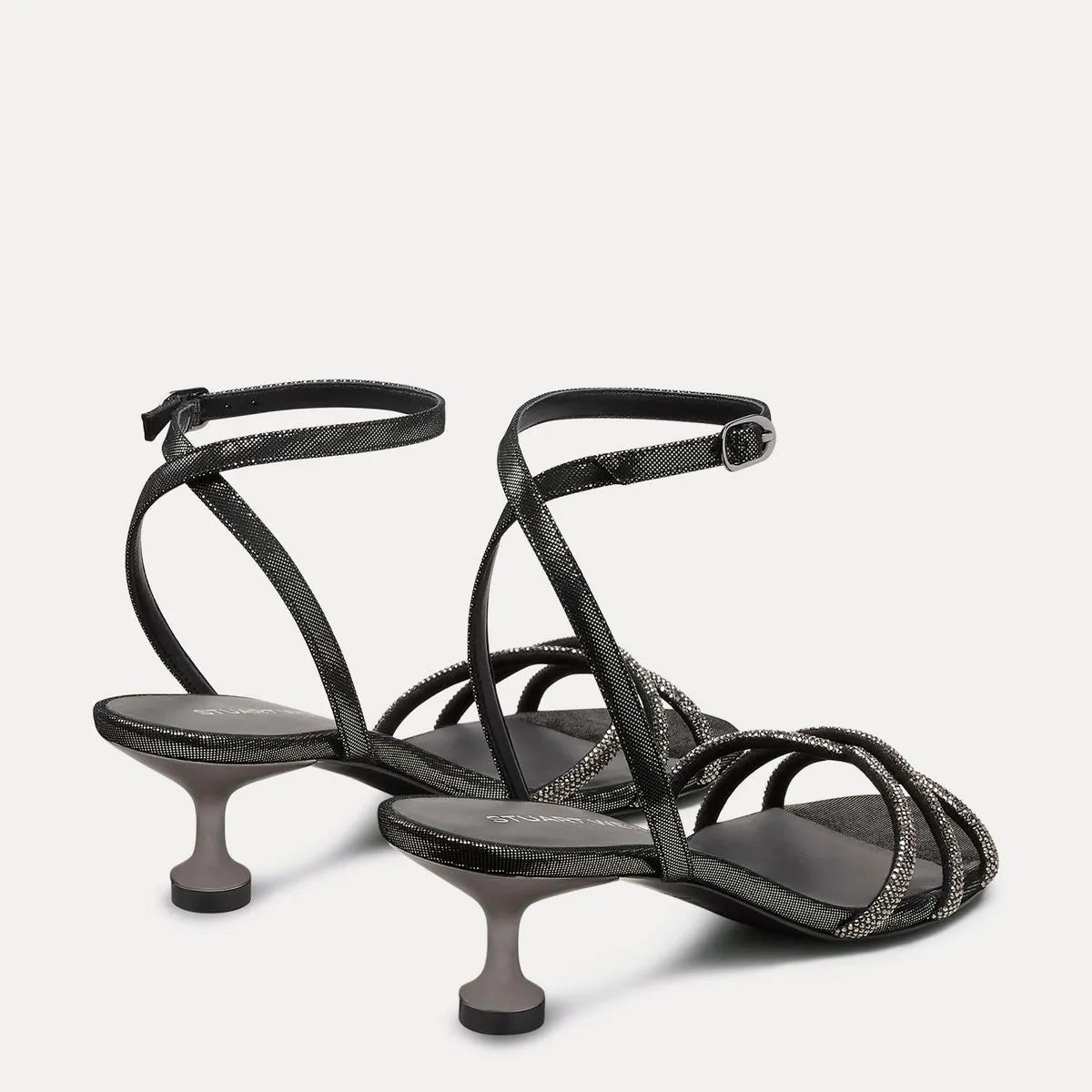 Nudistini Shine Sandal 50 - Graphite Crystals & Leather