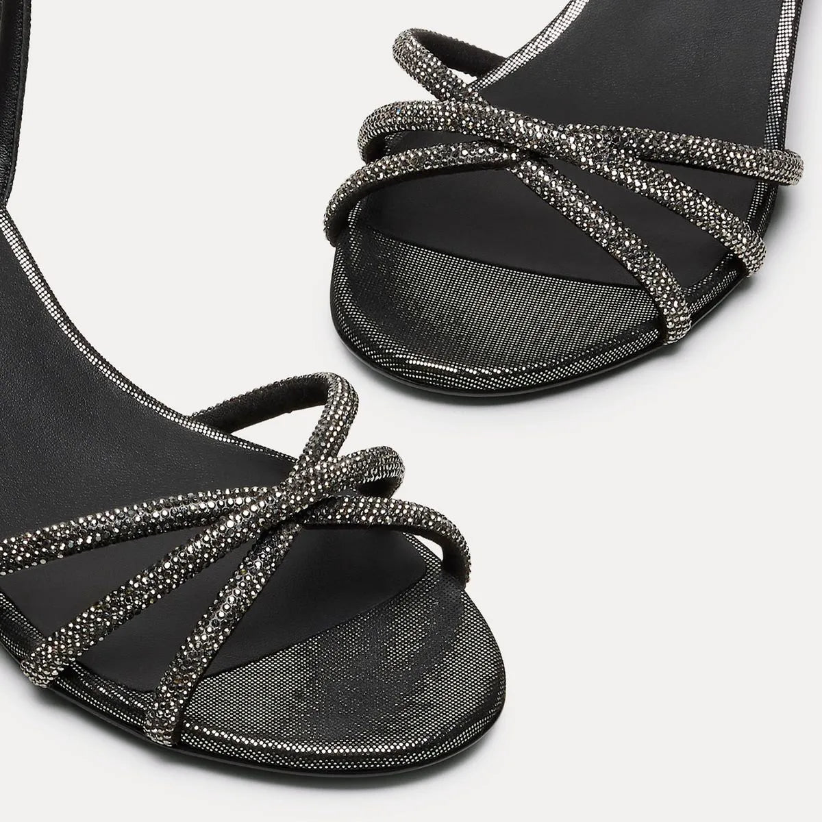 Nudistini Shine Sandal 50 - Graphite Crystals & Leather