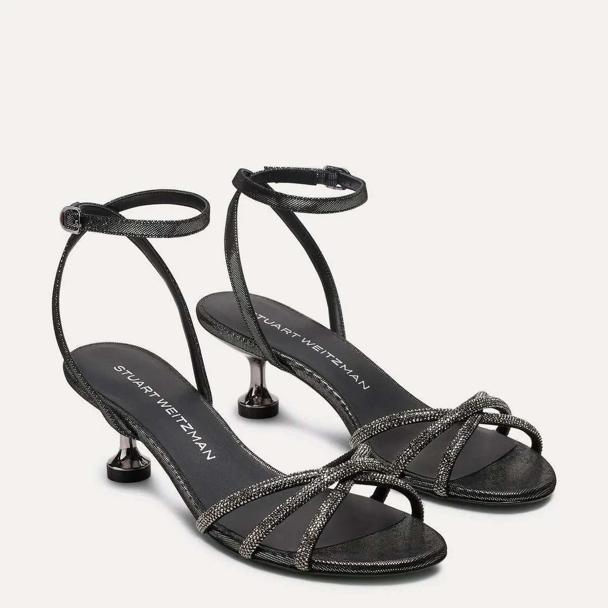 Nudistini Shine Sandal 50 - Graphite Crystals & Leather