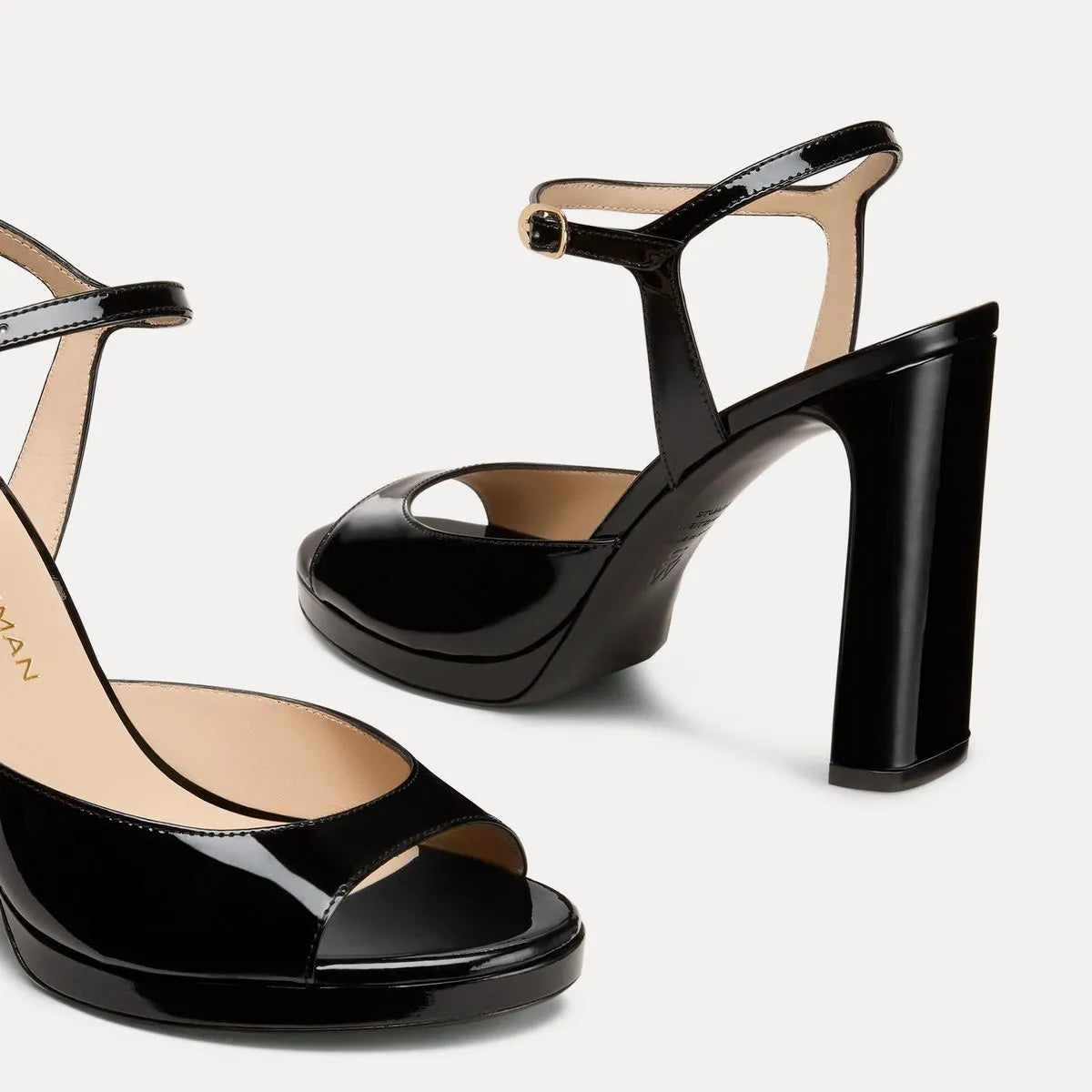 Babette Platform Sandal - Black Patent Leather