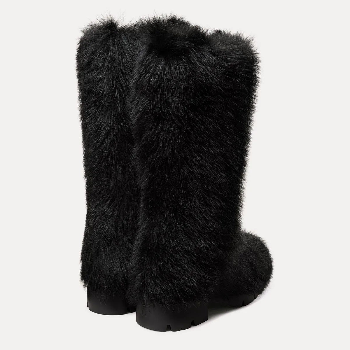 Hudson Shearling Knee-High Boot - Black Shearling
