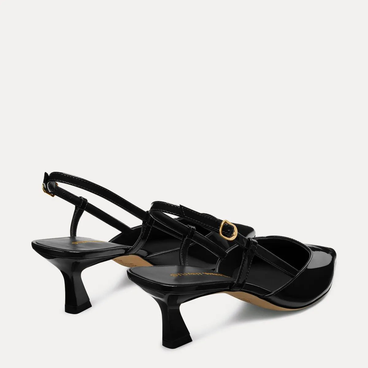 Vinnie Slingback Pump 50 - Black Patent Leather