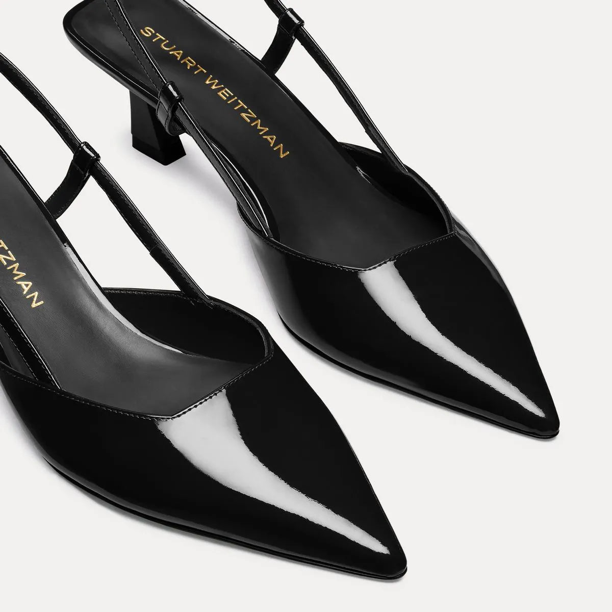 Vinnie Slingback Pump 50 - Black Patent Leather