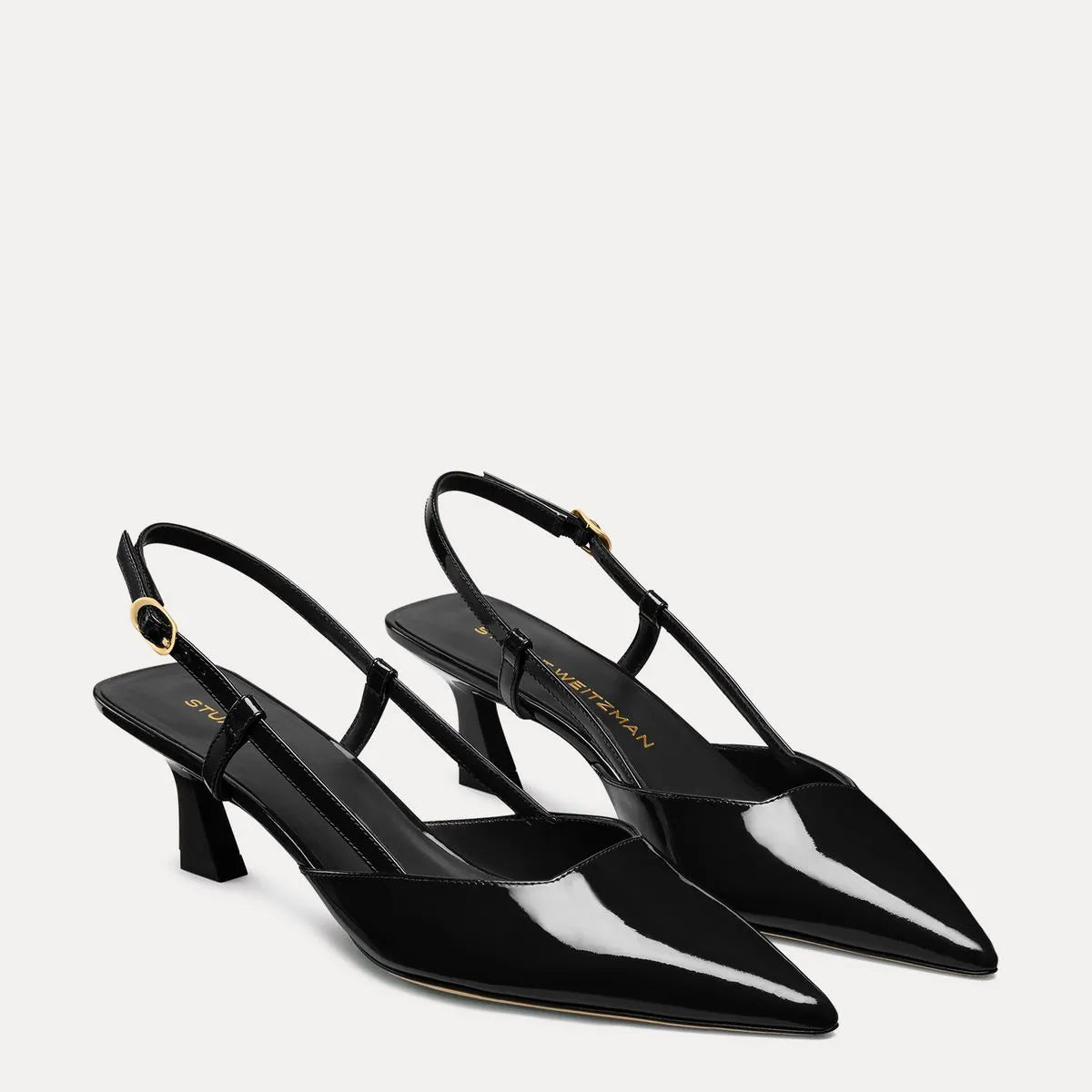 Vinnie Slingback Pump 50 - Black Patent Leather