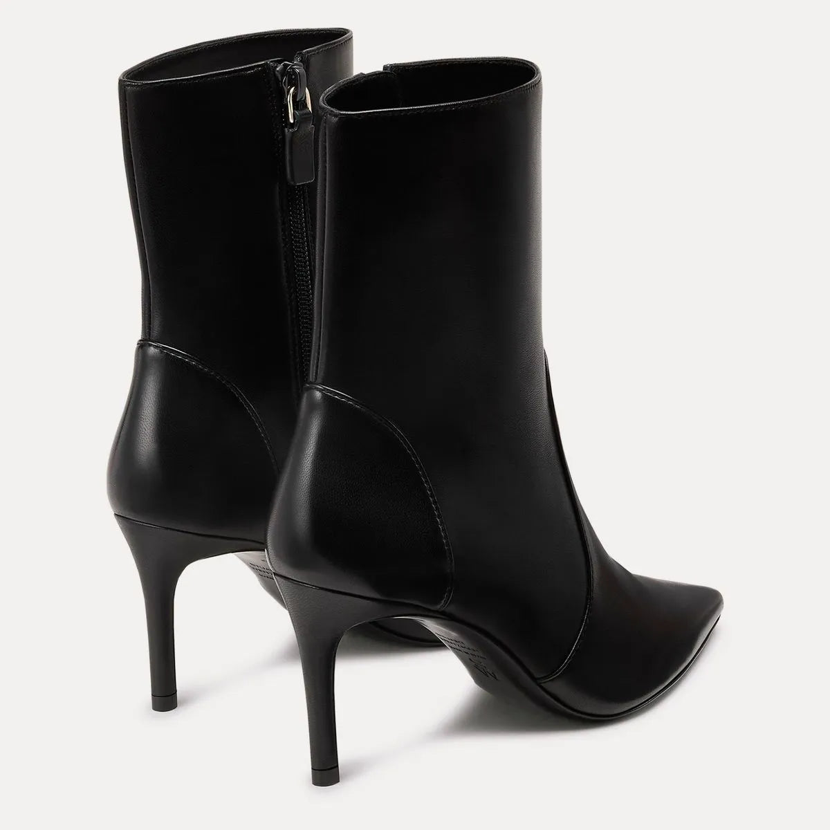 Stuart Power Zip Bootie 75 - Black Leather