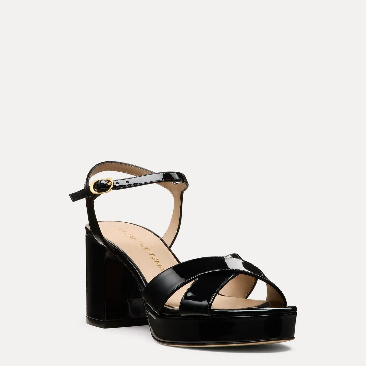 Dayna Platform Sandal 80 - Black Patent Leather