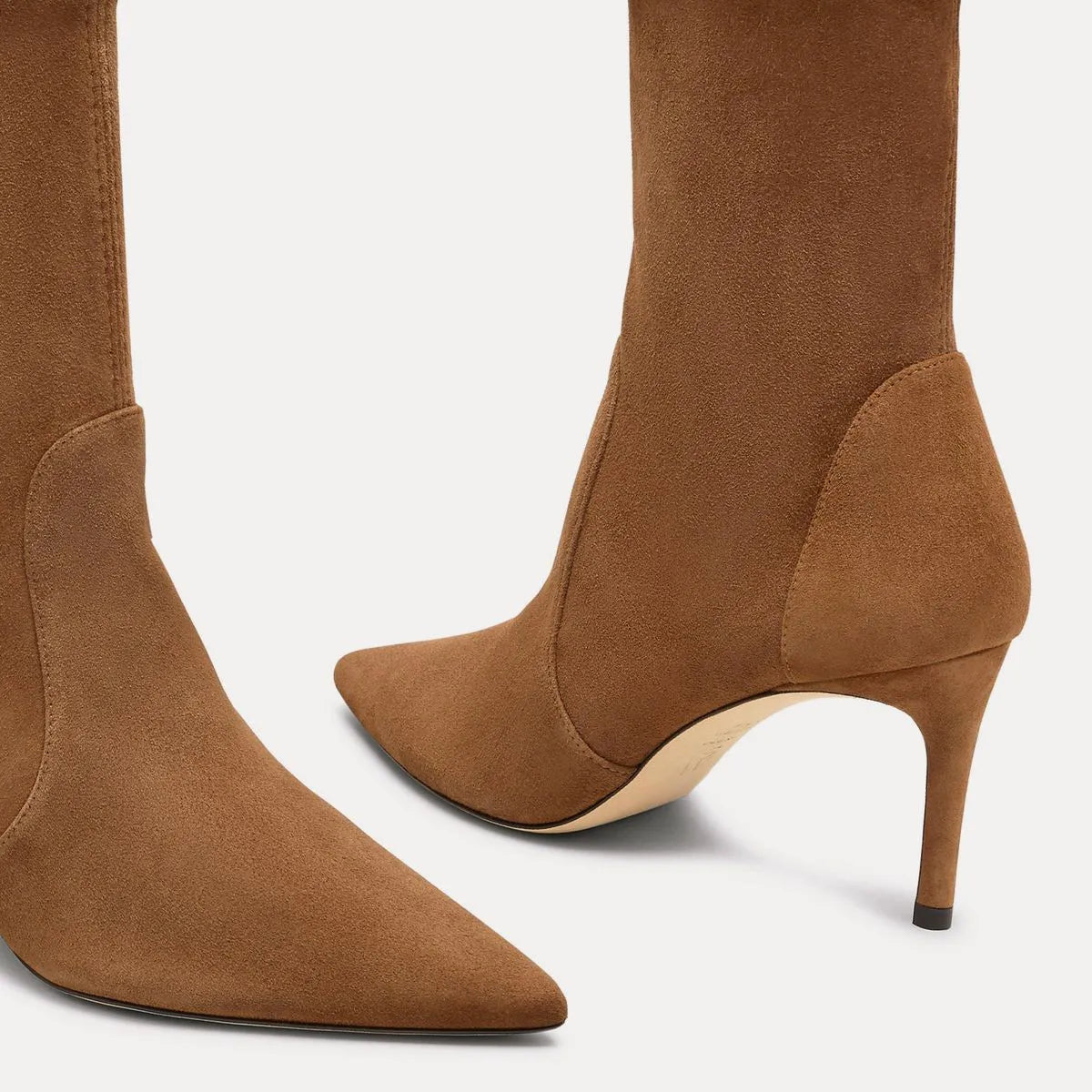 Stuart Power Bootie 75 - Toasted Almond Stretch Suede