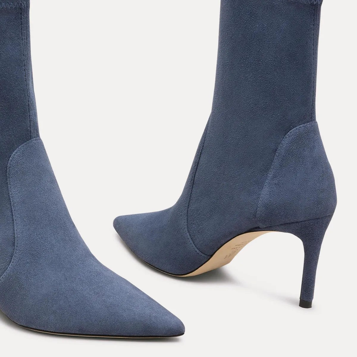 Stuart Power Bootie 75 - Stormy Blue Stretch Suede