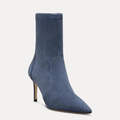 Stuart Power Bootie 75 - Stormy Blue Stretch Suede