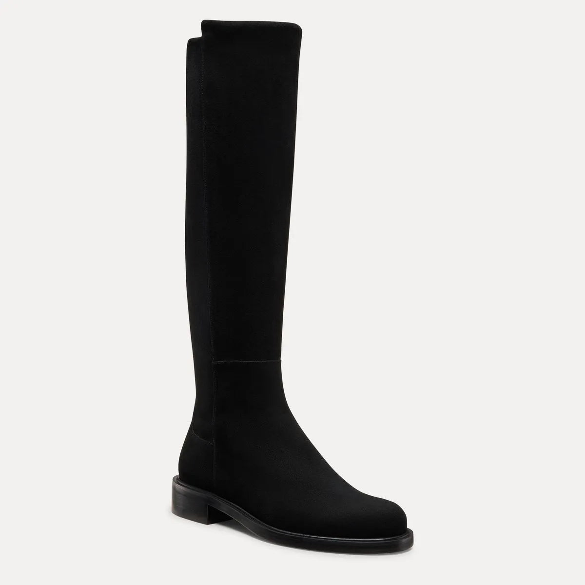5050 Gisele Knee-High Boot - Black Suede & Microstretch
