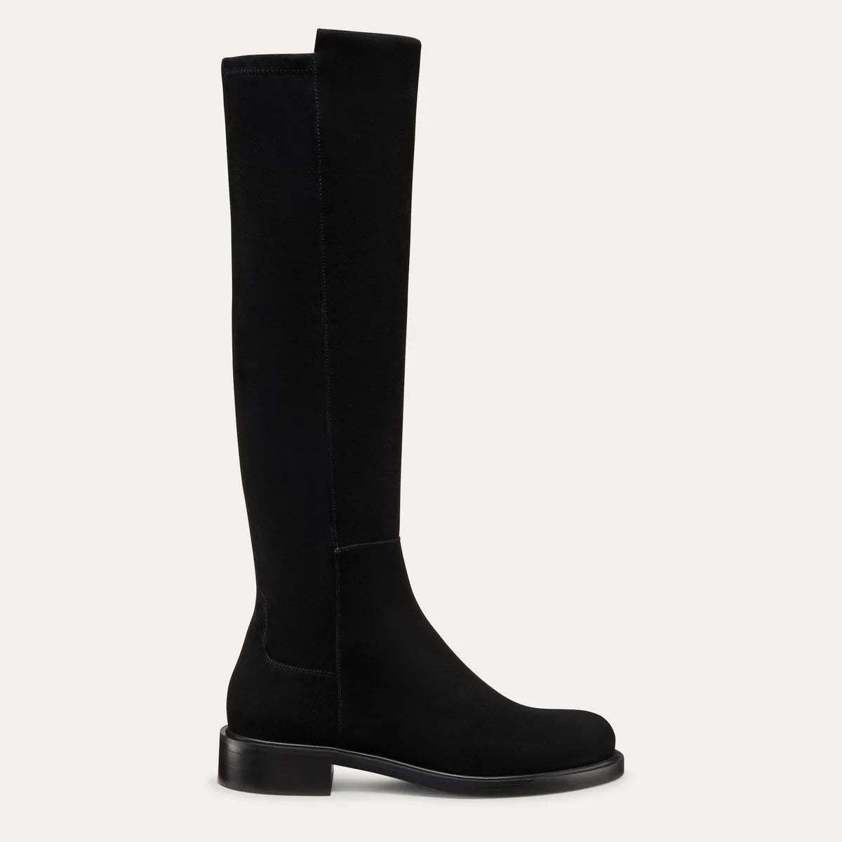 5050 Gisele Knee-High Boot - Black Suede & Microstretch