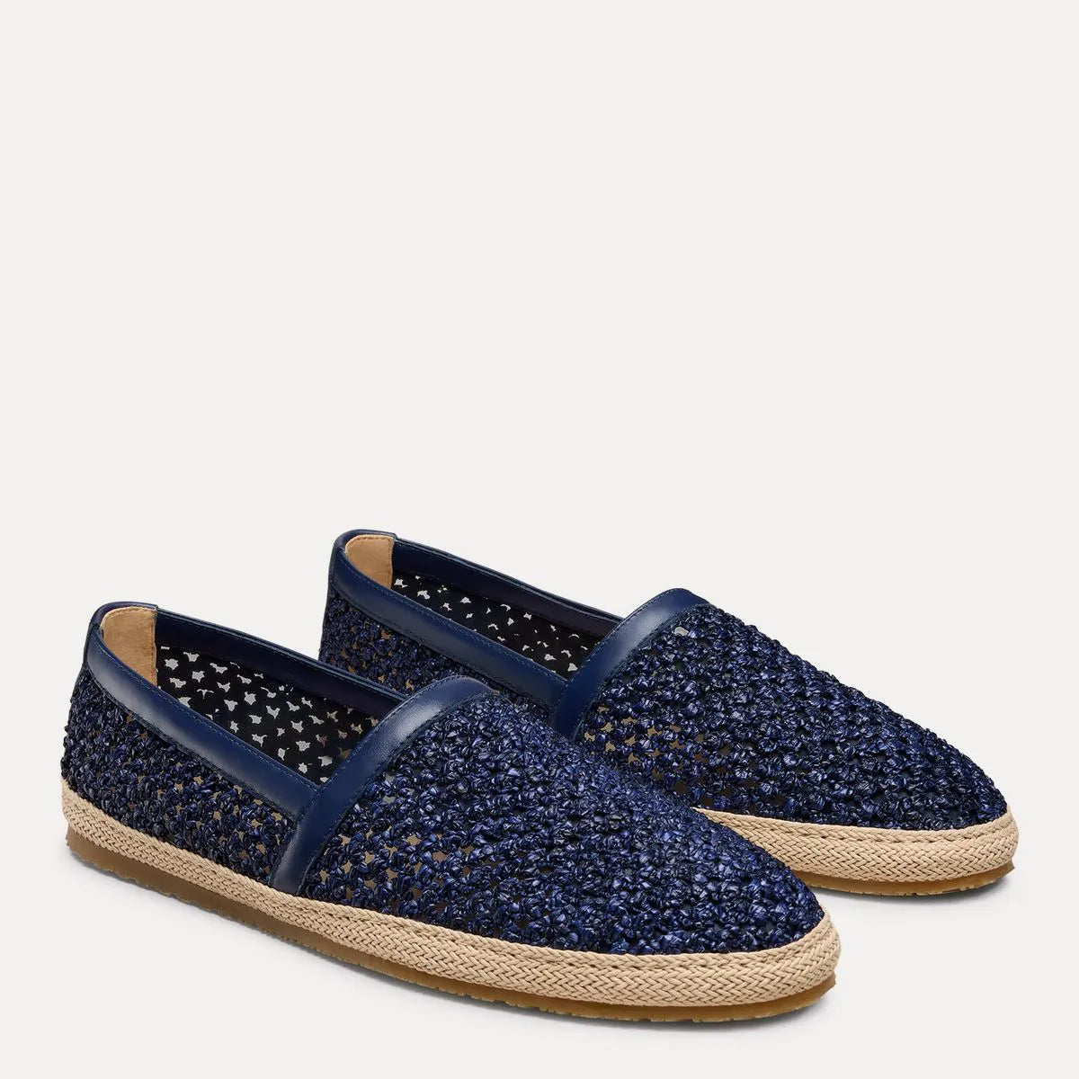 Men's Dunn Espadrille - Blue Raffia