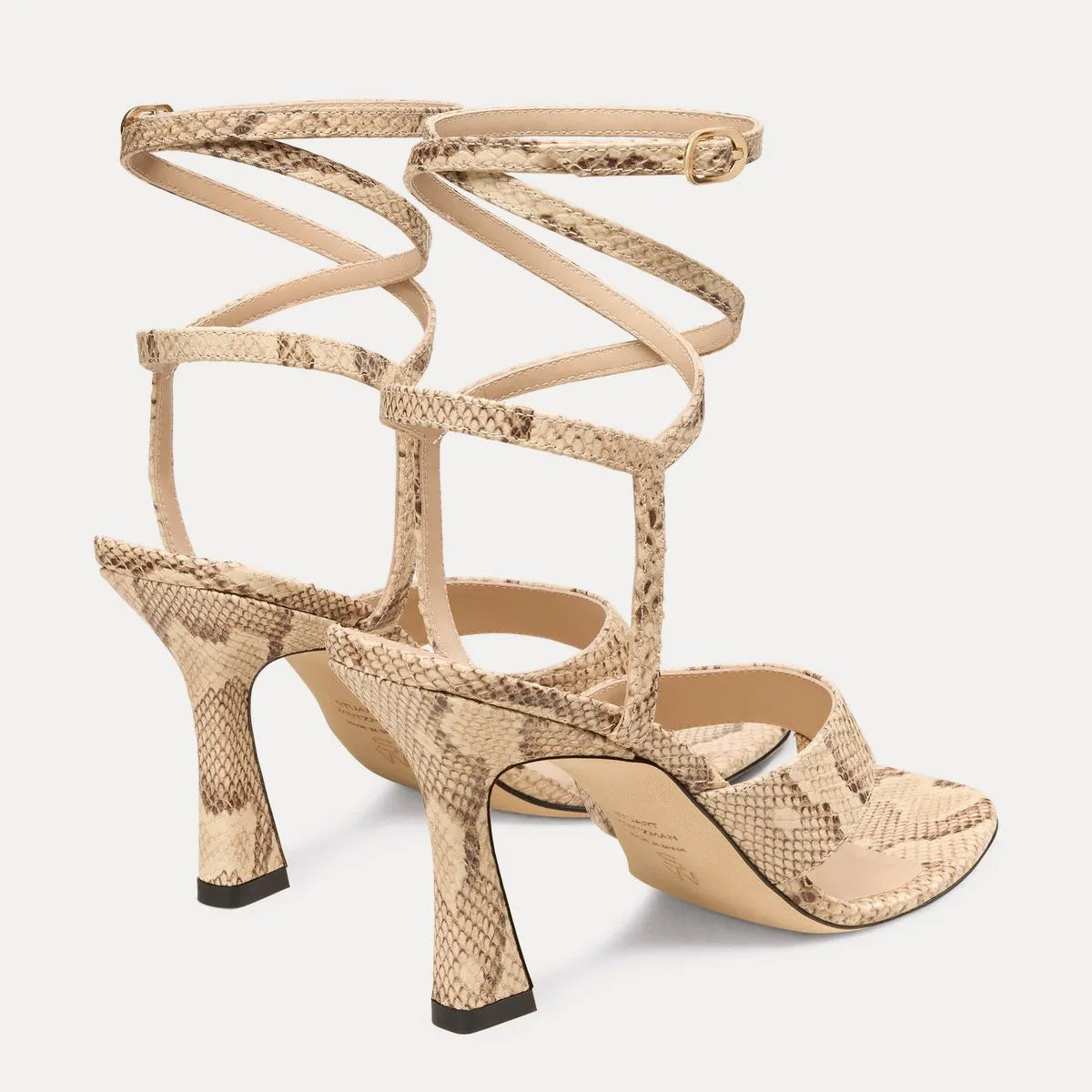 Vinnie Wrap Thong Sandal 85 - Adobe Beige Leather