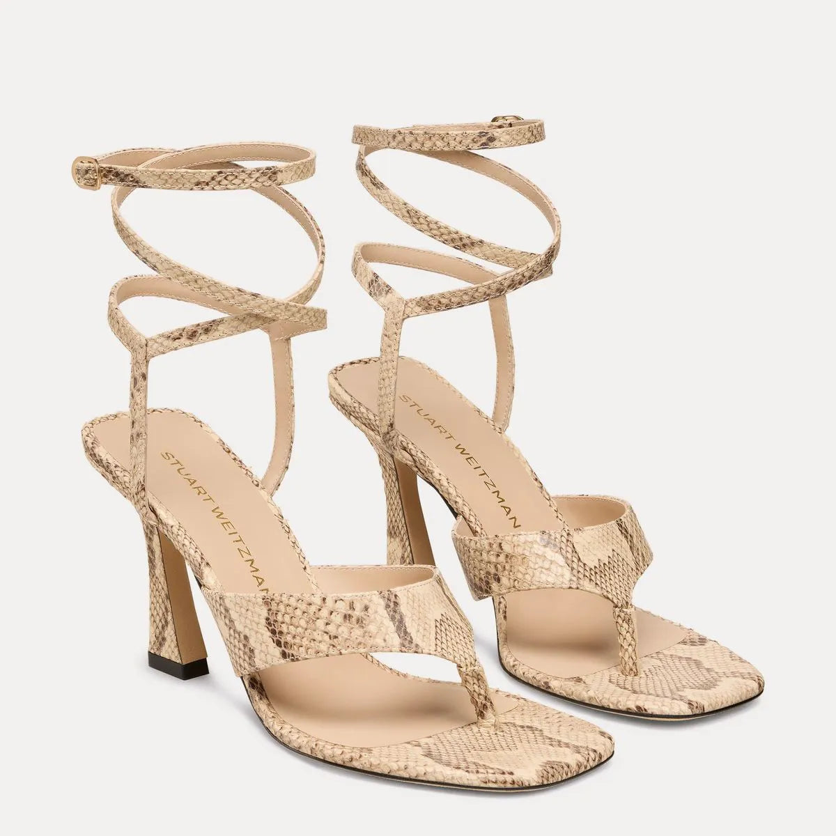 Vinnie Wrap Thong Sandal 85 - Adobe Beige Leather