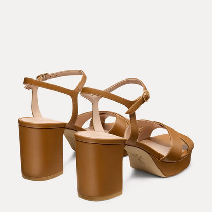 Dayna Platform Sandal 80 - Boho Tan Leather