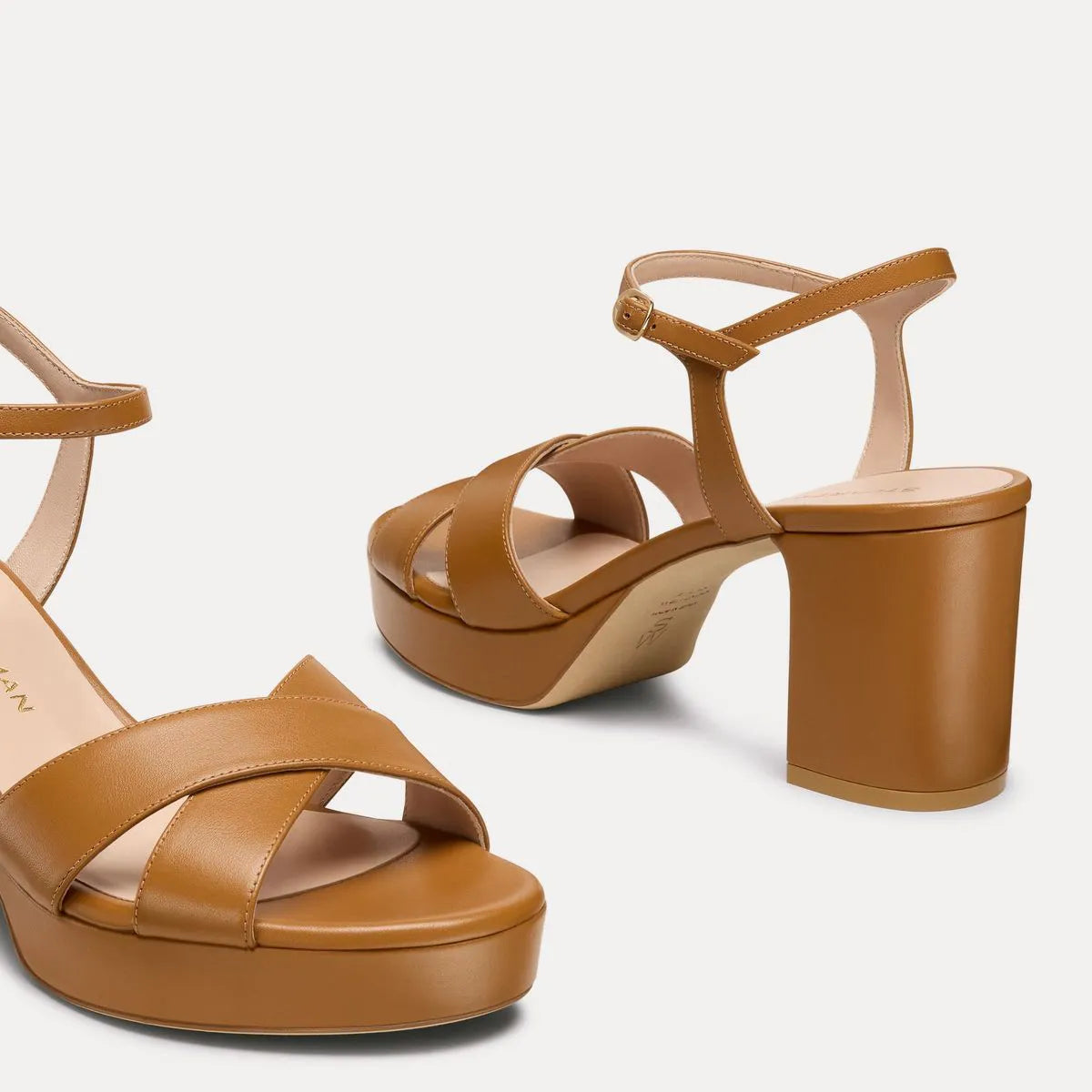 Dayna Platform Sandal 80 - Boho Tan Leather
