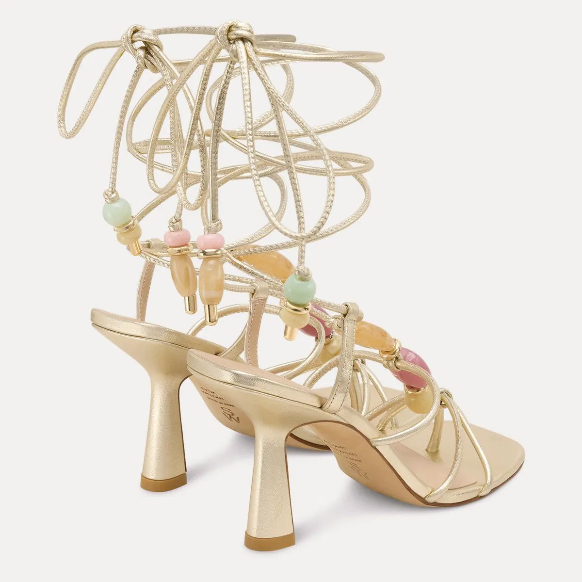 Majorca Wrap Sandal 85 - Platino Gold Leather