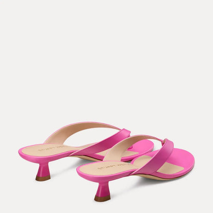 Rio Sleek Thong Sandal 35 - Sunset Pink Leather
